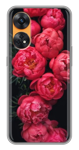 Чехол с принтом "Яркие пионы" для Oppo Reno 8T
