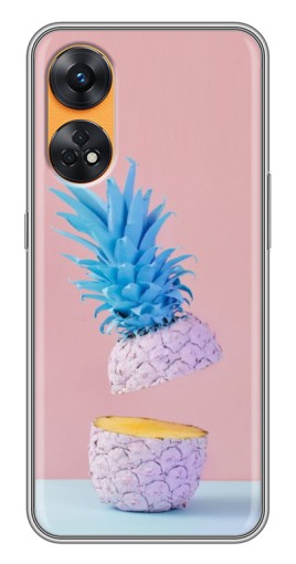 Чехол с картинкой "Яркий ананас" для Oppo Reno 8T