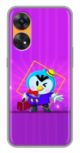 Чехол с картинкой "Яркий пингвин" для Oppo Reno 8T