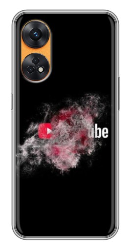 Силиконовый чехол с изображением "Яркий Ютуб" для Oppo Reno 8T