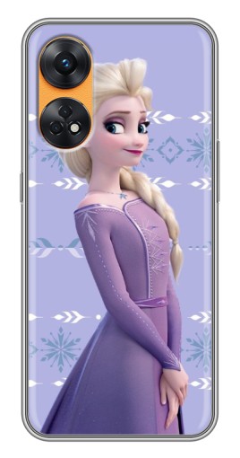 Чехол с картинкой "Ельза" для Oppo Reno 8T