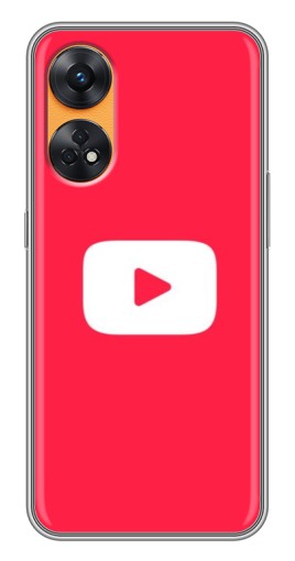 Чехол с печатью "YouTube Кнопка" для Oppo Reno 8T