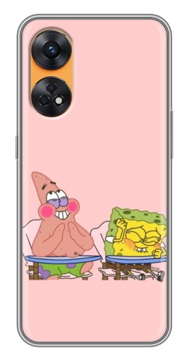 Чехол с принтом "За партой" для Oppo Reno 8T