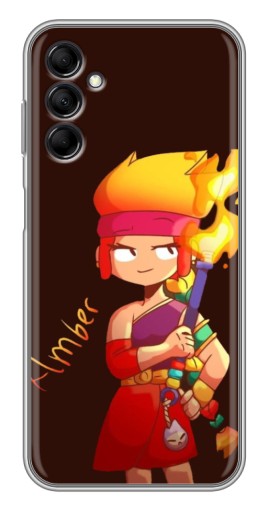 Силиконовый чехол с изображением "Amber с факелом" для Samsung Galaxy M14 (M146)