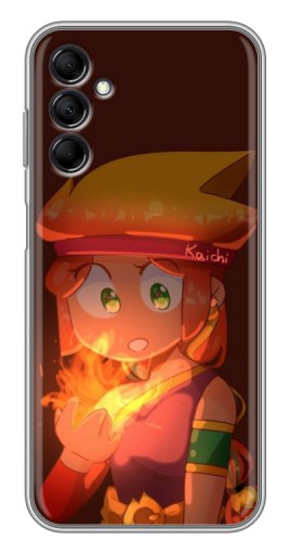 Чехол с картинкой "Amber с огнем" для Samsung Galaxy M14 (M146)