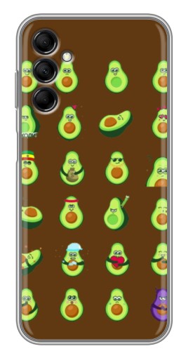 Силиконовый чехол с изображением "Авокадики" для Samsung Galaxy M14 (M146)