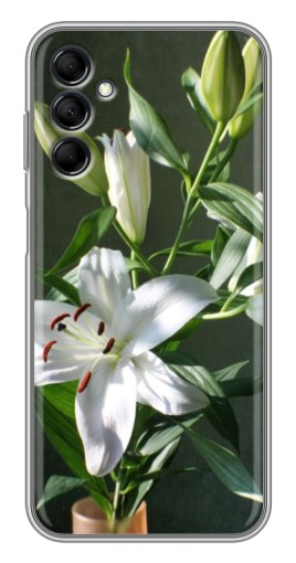 Чехол с печатью "Белые лилии" для Samsung Galaxy M14 (M146)