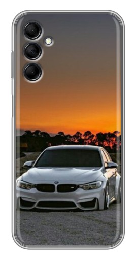 Чехол с принтом "BMW белая" для Samsung Galaxy M14 (M146)