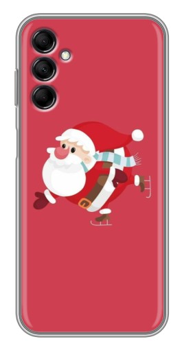 Чехол с печатью "Дед Мороз на коньках" для Samsung Galaxy M14 (M146)