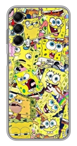 Чехол с картинкой "Эмоции Спанч-Боба" для Samsung Galaxy M14 (M146)