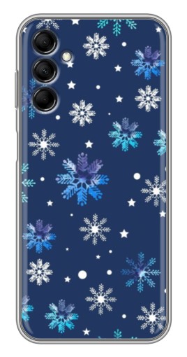 Чехол с печатью "Фон с снежинками" для Samsung Galaxy M14 (M146)