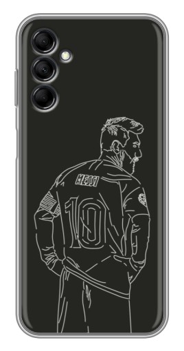 Силиконовый чехол с изображением "Контур Месси" для Samsung Galaxy M14 (M146)