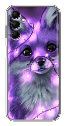 Чехол с печатью "Лисенок фиолетовый" для Samsung Galaxy M14 (M146)