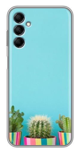 Силиконовый чехол с изображением "Маленькие кактусы" для Samsung Galaxy M14 (M146)