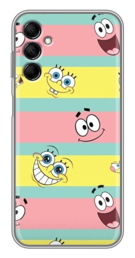 Чехол с картинкой "Мордашки" для Samsung Galaxy M14 (M146)