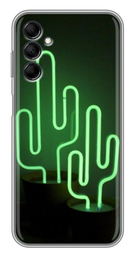 Чехол с картинкой "Неоновый кактус" для Samsung Galaxy M14 (M146)