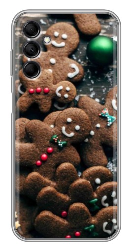 Чехол с картинкой "Новогодние человечки" для Samsung Galaxy M14 (M146)