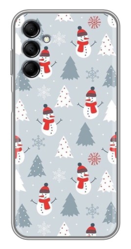 Чехол с печатью "Новогодний фон" для Samsung Galaxy M14 (M146)