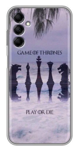 Силиконовый чехол с изображением "Play or Die" для Samsung Galaxy M14 (M146)