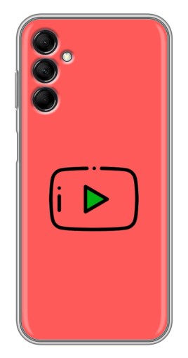 Силиконовый чехол с изображением "Рисованная кнопка" для Samsung Galaxy M14 (M146)