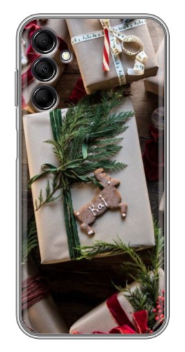 Силиконовый чехол с изображением "Рождественские подарки" для Samsung Galaxy M14 (M146)