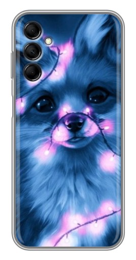 Силиконовый чехол с изображением "Синяя лисичка" для Samsung Galaxy M14 (M146)