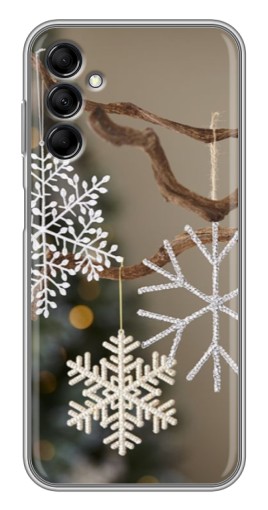 Силиконовый чехол с изображением "Снежинки на ветке" для Samsung Galaxy M14 (M146)