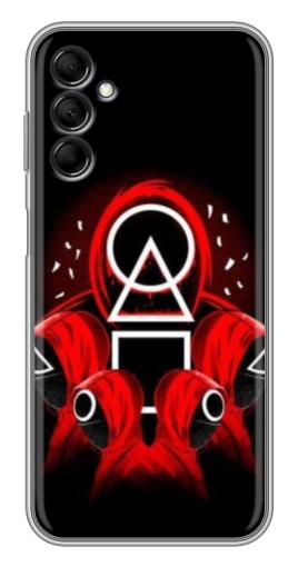 Чехол с печатью "Солдаты с игры кальмара" для Samsung Galaxy M14 (M146)