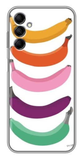 Силиконовый чехол с изображением "Цветные бананы" для Samsung Galaxy M14 (M146)