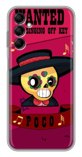 Чехол с печатью "WANTED POCO" для Samsung Galaxy M14 (M146)