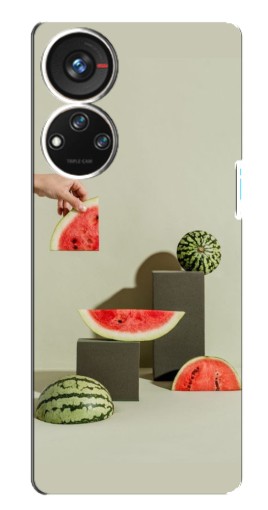 Чехол с печатью "Арт Арбузы" для ZTE Blade V40s