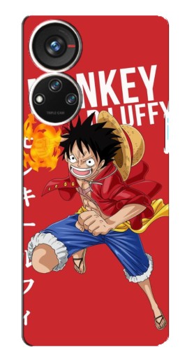 Чехол с принтом "Атакующий D Luffy" для ZTE Blade V40s