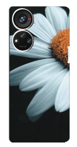 Чехол с картинкой "Белая ромашка" для ZTE Blade V40s