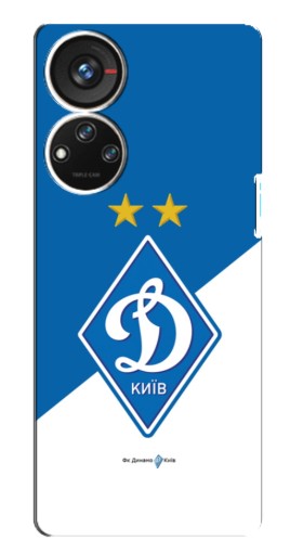Силиконовый чехол с изображением "Бело-синий Динамо" для ZTE Blade V40s