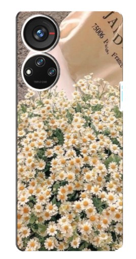 Чехол с картинкой "Букет ромашек" для ZTE Blade V40s
