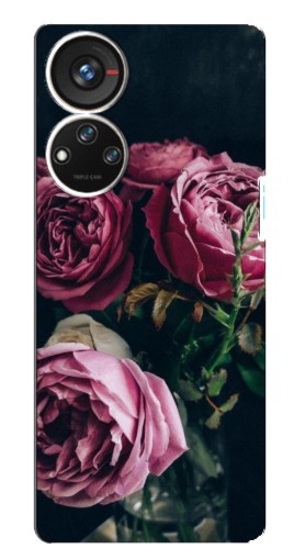 Чехол с картинкой "Букет роз" для ZTE Blade V40s