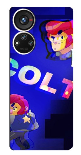 Силиконовый чехол с изображением "Colt шпион" для ZTE Blade V40s