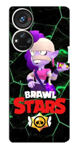 Чехол с печатью "Emz Brawl Stars" для ZTE Blade V40s