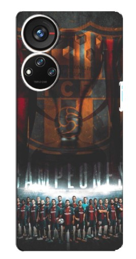 Чехол с принтом "FCB Campeones" для ZTE Blade V40s