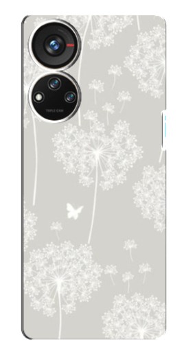Силиконовый чехол с изображением "Фон одуванчиков " для ZTE Blade V40s