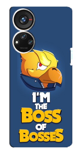 Чехол с печатью "Gold Boss" для ZTE Blade V40s