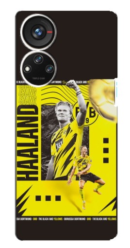 Чехол с печатью "Golden Haaland" для ZTE Blade V40s
