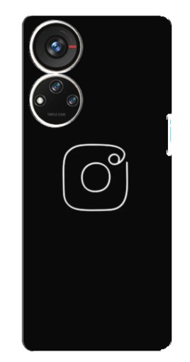 Чехол с печатью "Инстаграм" для ZTE Blade V40s