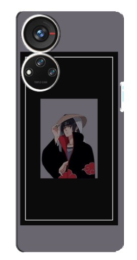 Чехол с картинкой "Итачи в рамке" для ZTE Blade V40s