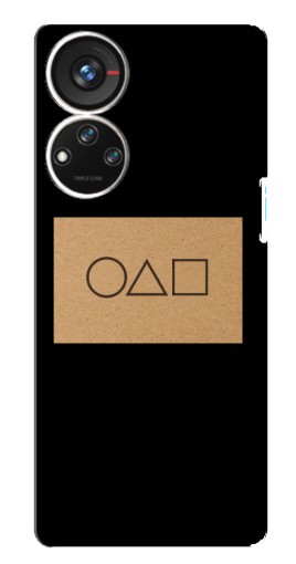 Чехол с картинкой "Карточка Кальмара" для ZTE Blade V40s