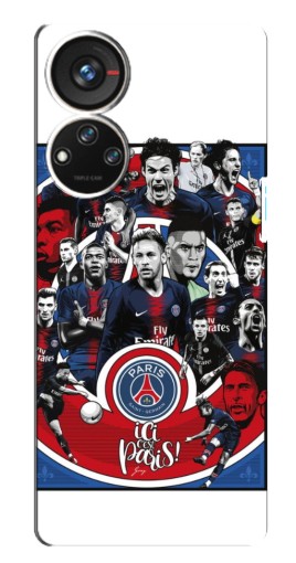 Чехол с картинкой "Команда PSG" для ZTE Blade V40s