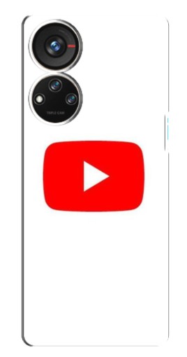 Чехол с принтом "Красная кнопка" для ZTE Blade V40s