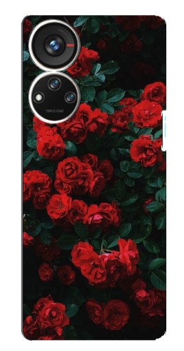 Силиконовый чехол с изображением "Красные розы" для ZTE Blade V40s
