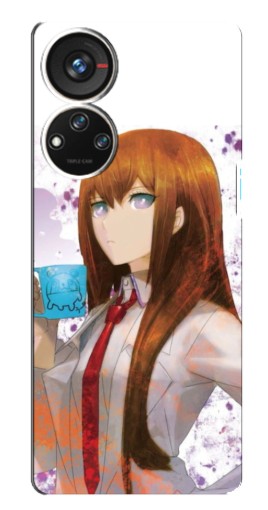 Чехол с печатью "Курису с чашкой" для ZTE Blade V40s
