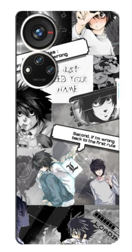 Чехол с картинкой "L - Death note" для ZTE Blade V40s